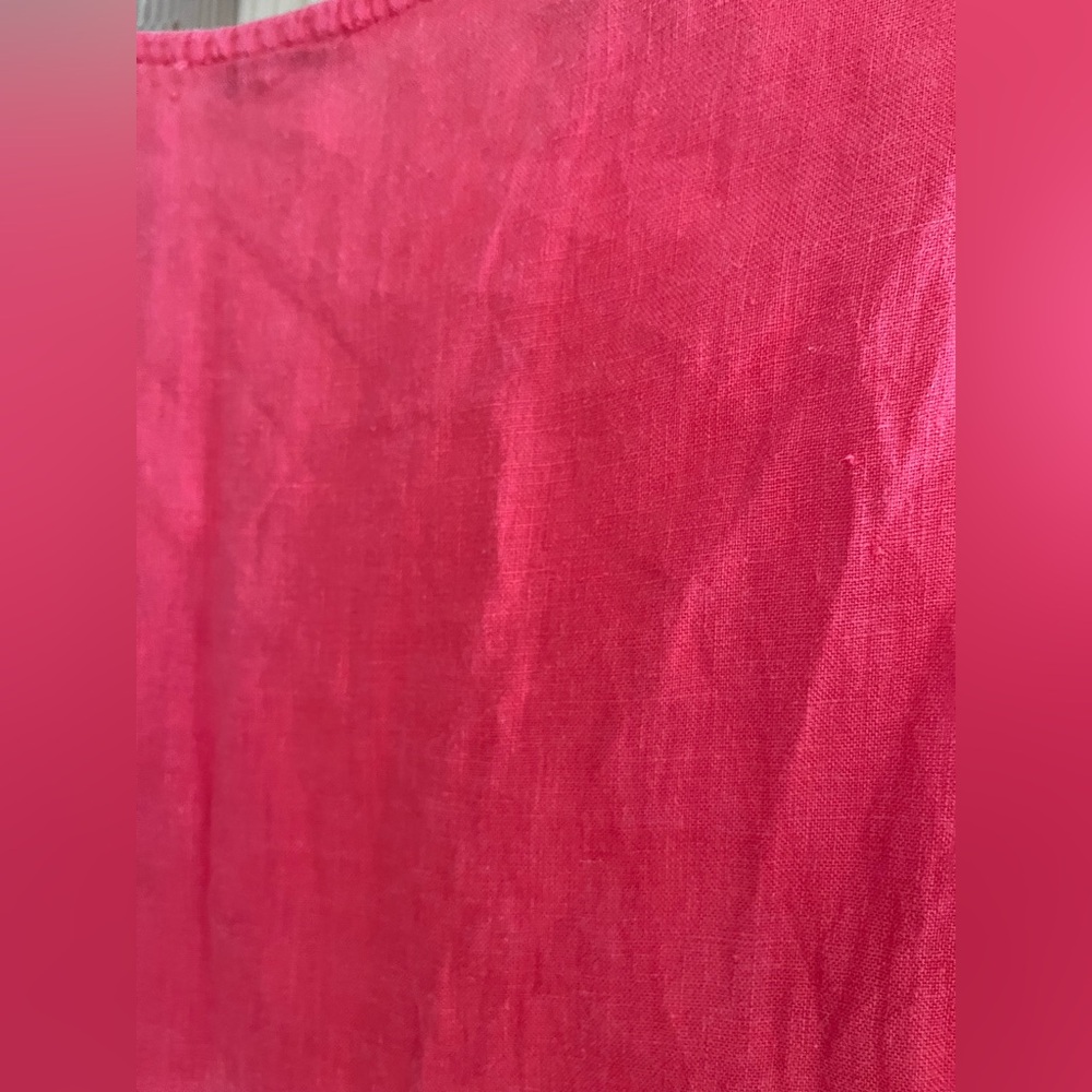 Rosemarine Red Linen Embroidered Women’s Dress Size‎ L - Picture 13 of 16